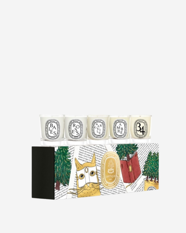 Cofanetto di 5 mini-candele in edizione per le feste