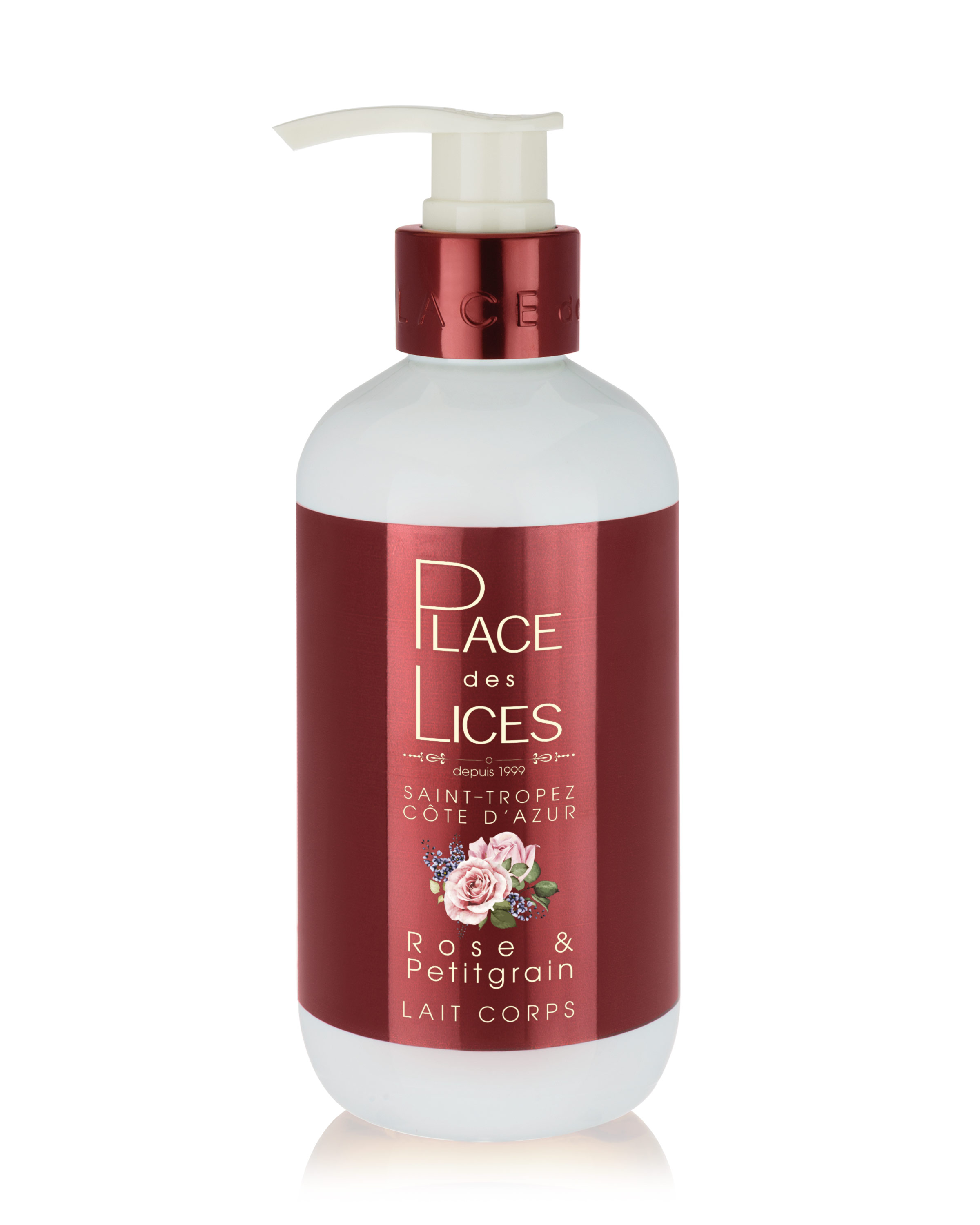 Lait corps 250ml Rose et Petit Grain - Place des Lices Lait corps 250ml Rose et Petit Grain - Place des Lices