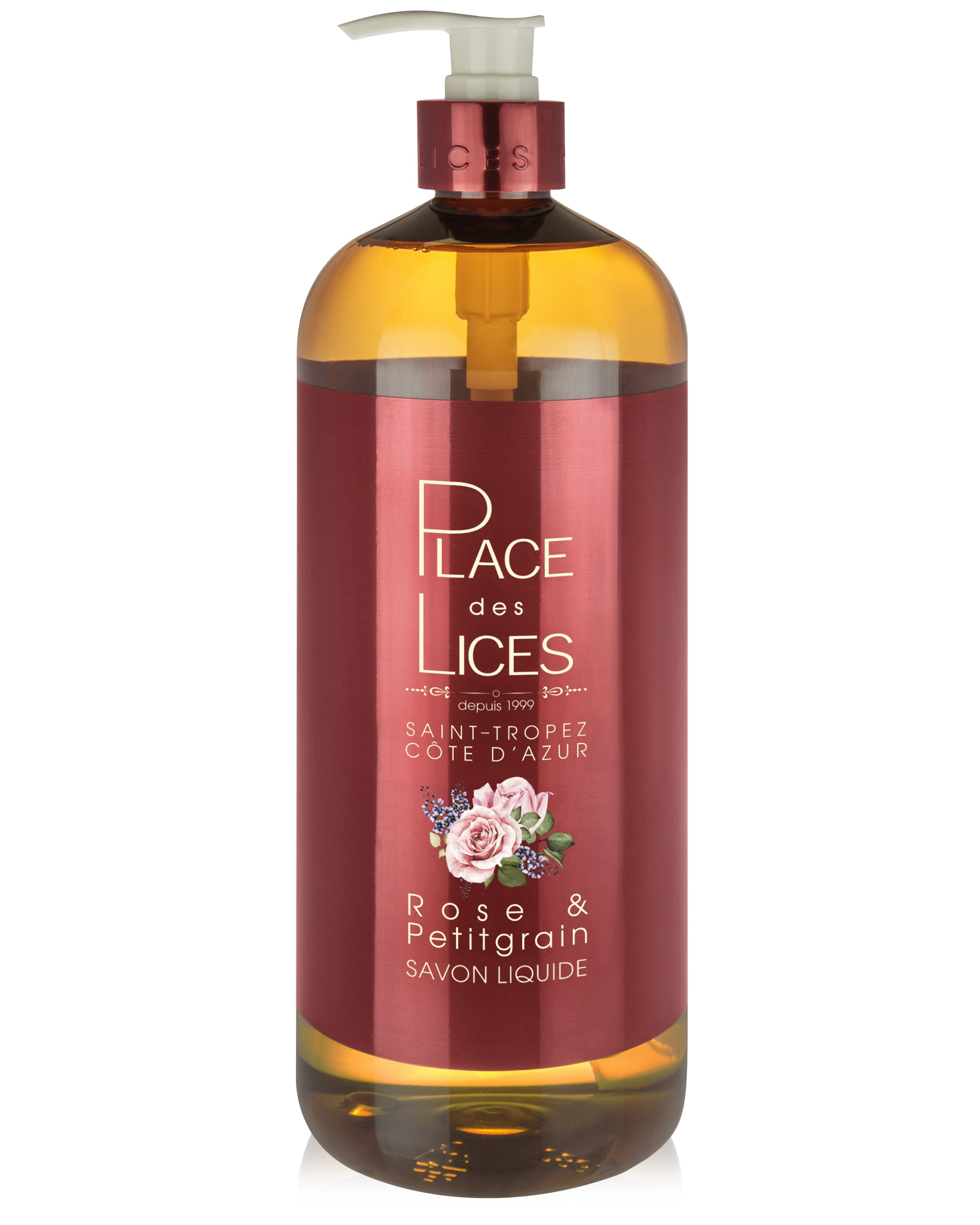 Savon Liquide 1000ml Rose Petitgrain - Place des Lices Savon Liquide 1000ml Rose Petitgrain - Place des Lices