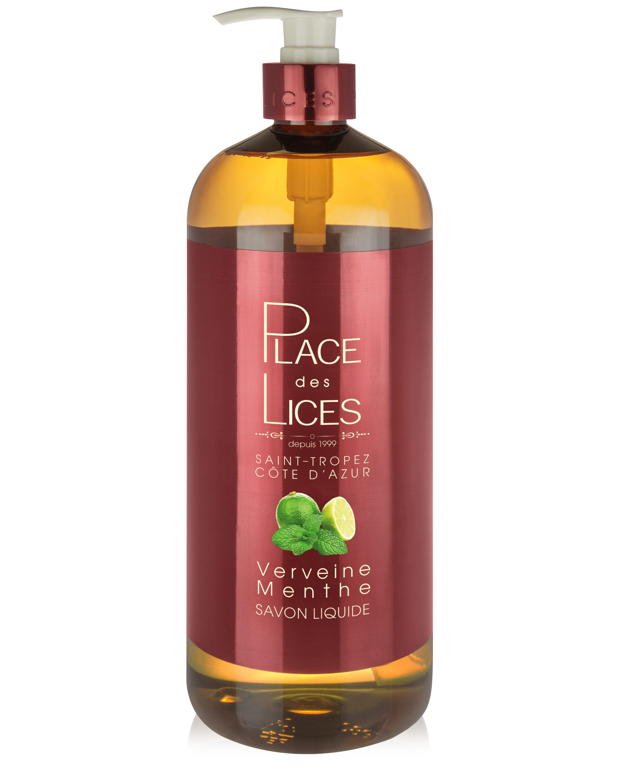 Savon Liquide 1000ml Verveine Menthe - Place des Lices Savon Liquide 1000ml Verveine Menthe - Place des Lices
