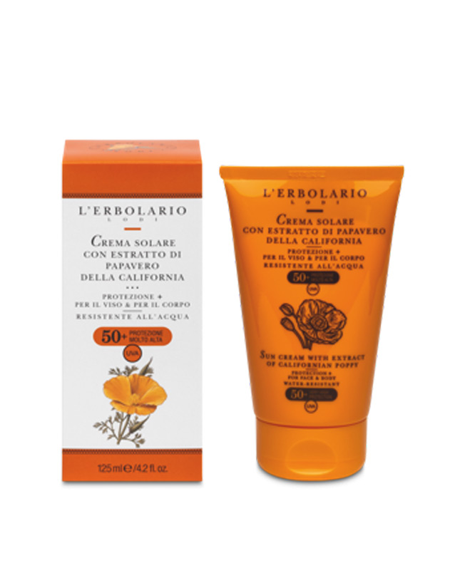 Crema solare con estratto di Papavero SPF50+ 125 ml - L'Erbolario - Acquista on-line