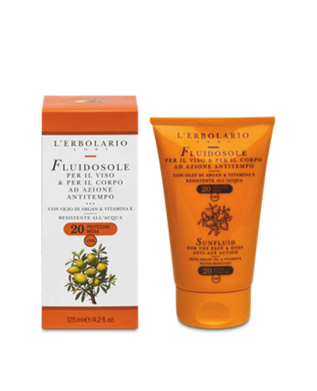 Fluidosole Viso & Corpo Anti Tempo SPF20 125 ml - L'Erbolario - Acquista on-line