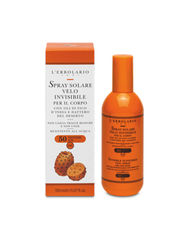 Spray Solare Corpo invisibile SPF50 150 ml - L'Erbolario - Acquista on-line
