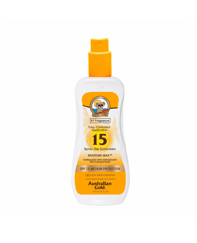 Protezione Solare SPF15 Spray Gel - Australian Gold - Acquista Online Spray Parfums