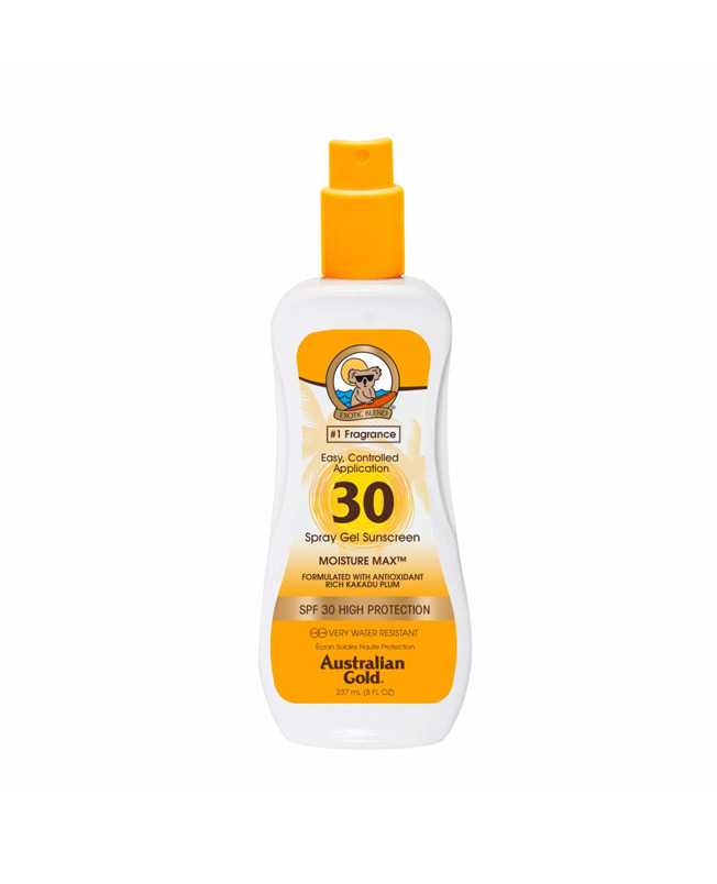 Protezione Solare SPF30 Spray Gel - Australian Gold - Acquista Online Spray Parfums