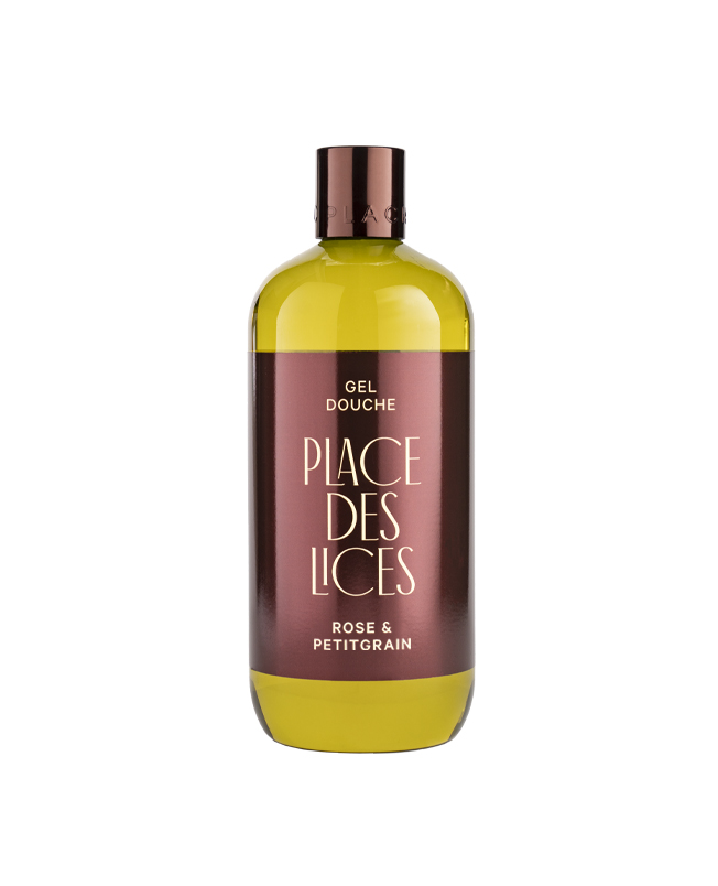 gel douche 500ml rose & petigrain